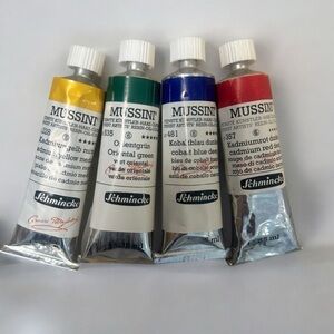 Schmincke Mussini Oil Paint Set of Four High Quality Oil Paint Brand New